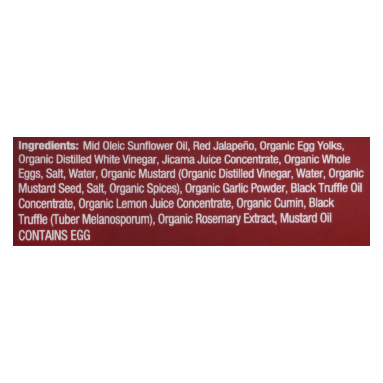 Truff - Mayonnaise Spicy Black Trfl - Case Of 6-8 Oz - GreatEagleInc