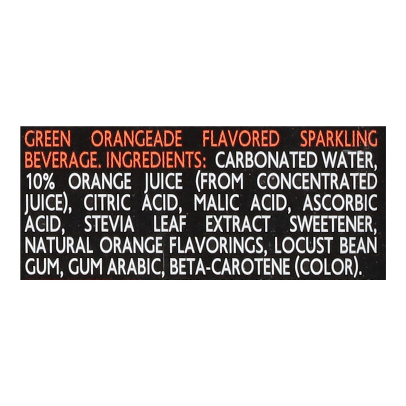 Green - Sparkling Orangeade - Case Of 4-6/12 Fz - GreatEagleInc