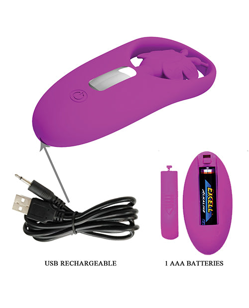 Pretty Love Dancing Butterfly Panty Vibe W/free Panty - Fuchsia - GreatEagleInc