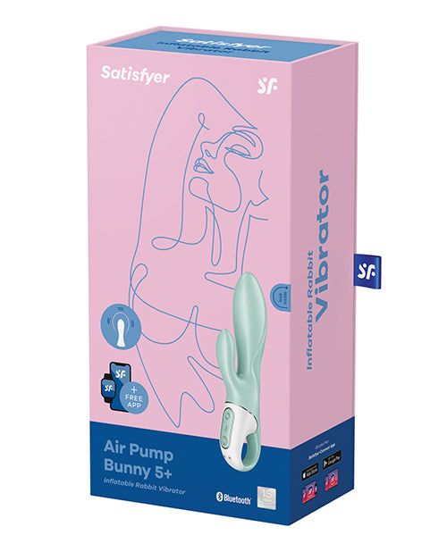 Satisfyer Air Pump Bunny 5+ - Mint - GreatEagleInc