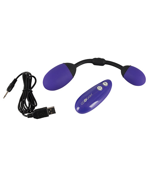 Gogasm Vibrating Pussy & Ass Balls - Purple - GreatEagleInc