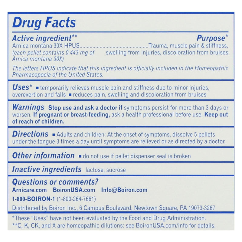 Boiron - Arnicare 30x Pain Relief Tube - 3 Count - GreatEagleInc