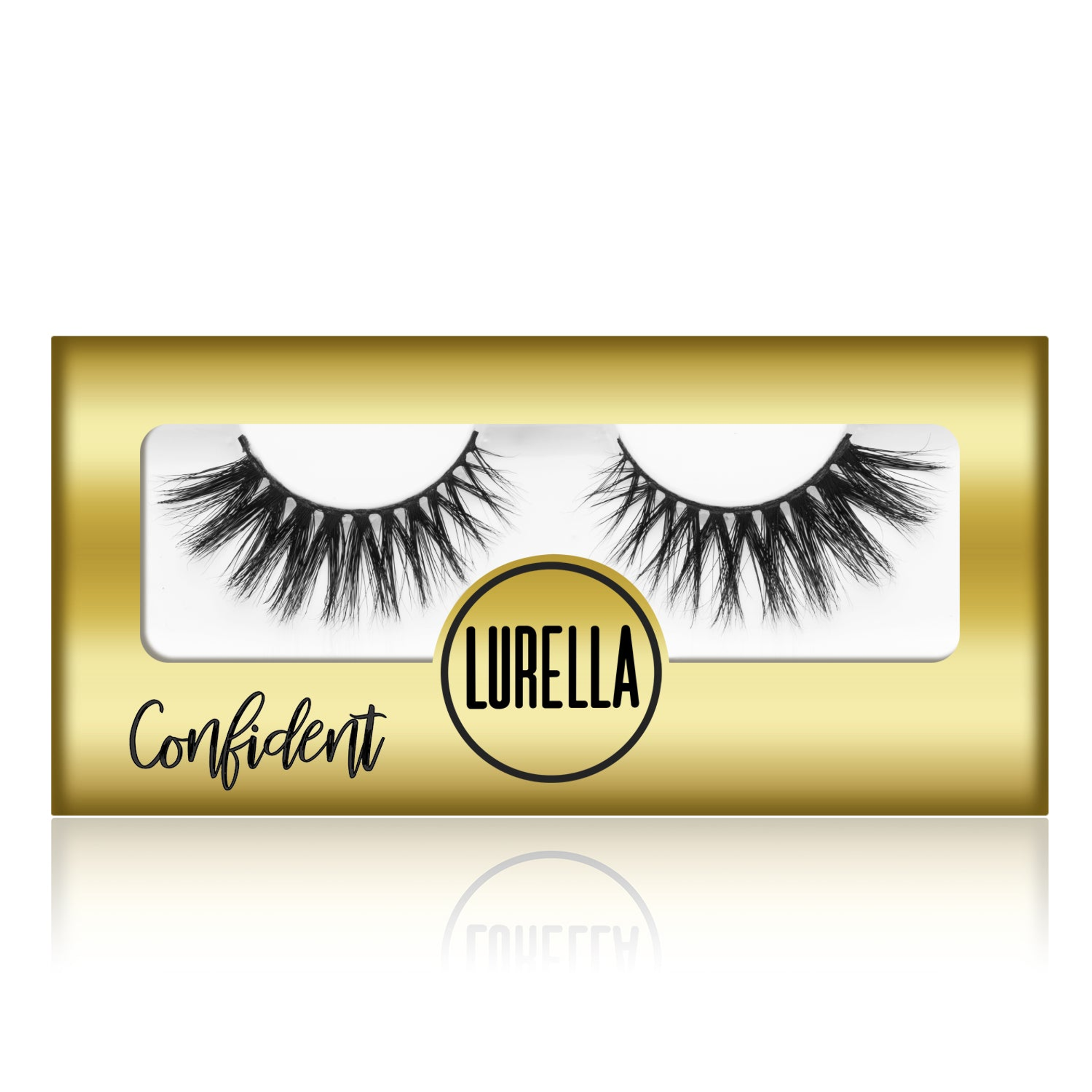 Lurella 3D mink eyelashes, Confident style, boxed pair