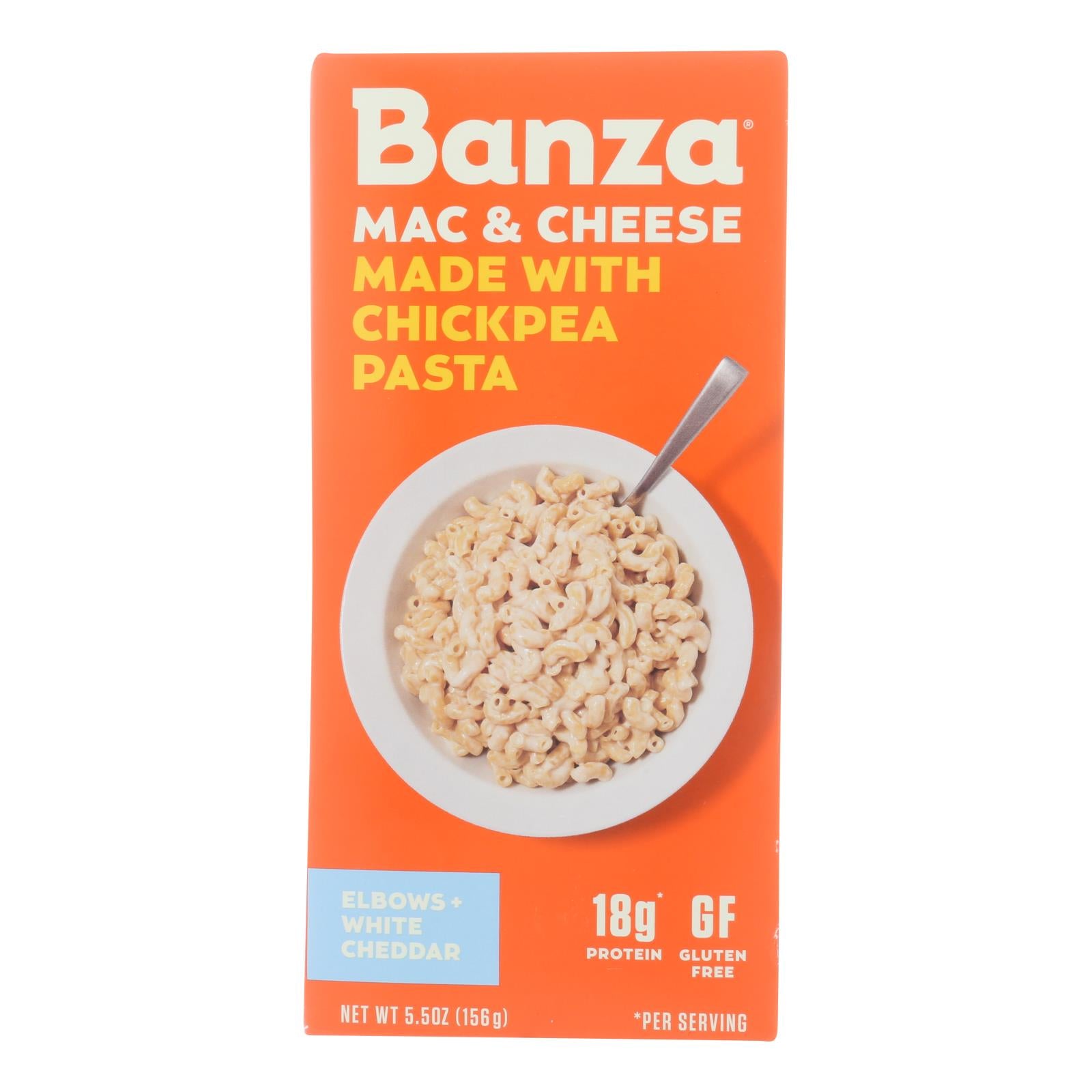 Banza - Chickpea Pasta Mac And Cheese - White Cheddar - Case Of 6 - 5.5 Oz. - GreatEagleInc