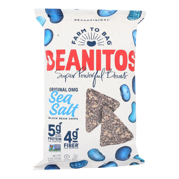 Beanitos - Black Bean Chips - Sea Salt - Case Of 6 - 5 Oz. - GreatEagleInc