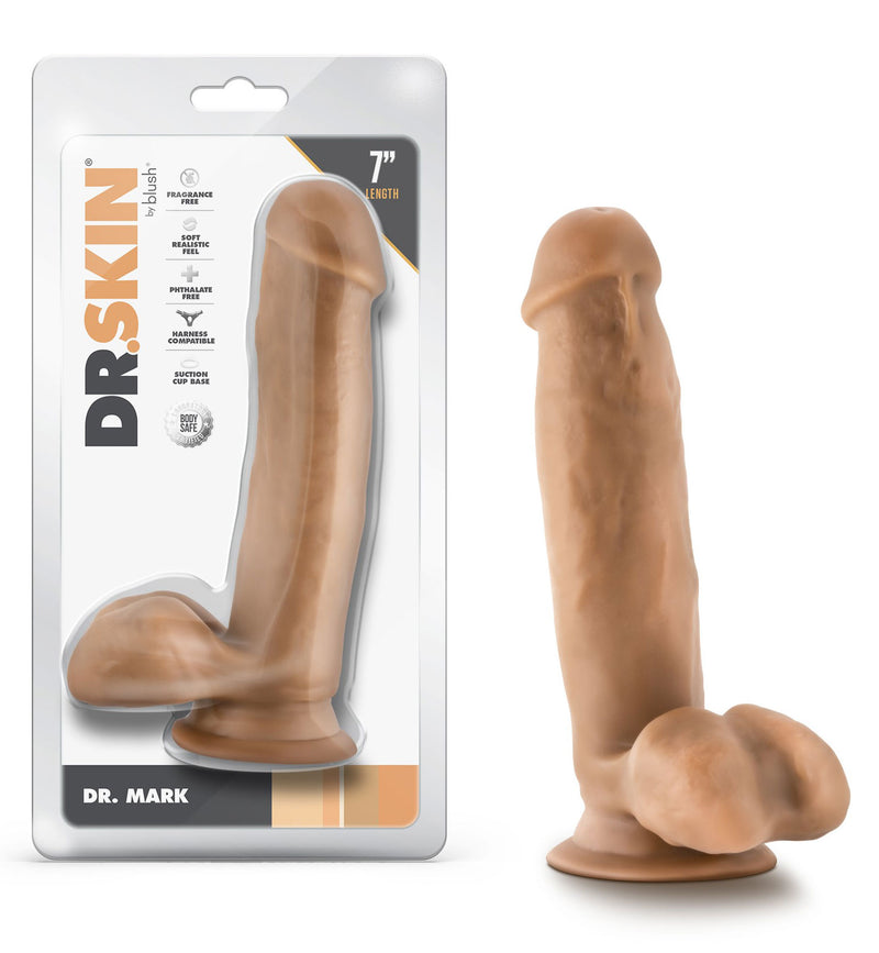 Dr. Skin - Dr. Mark - 7 Inch Dildo With Balls - GreatEagleInc