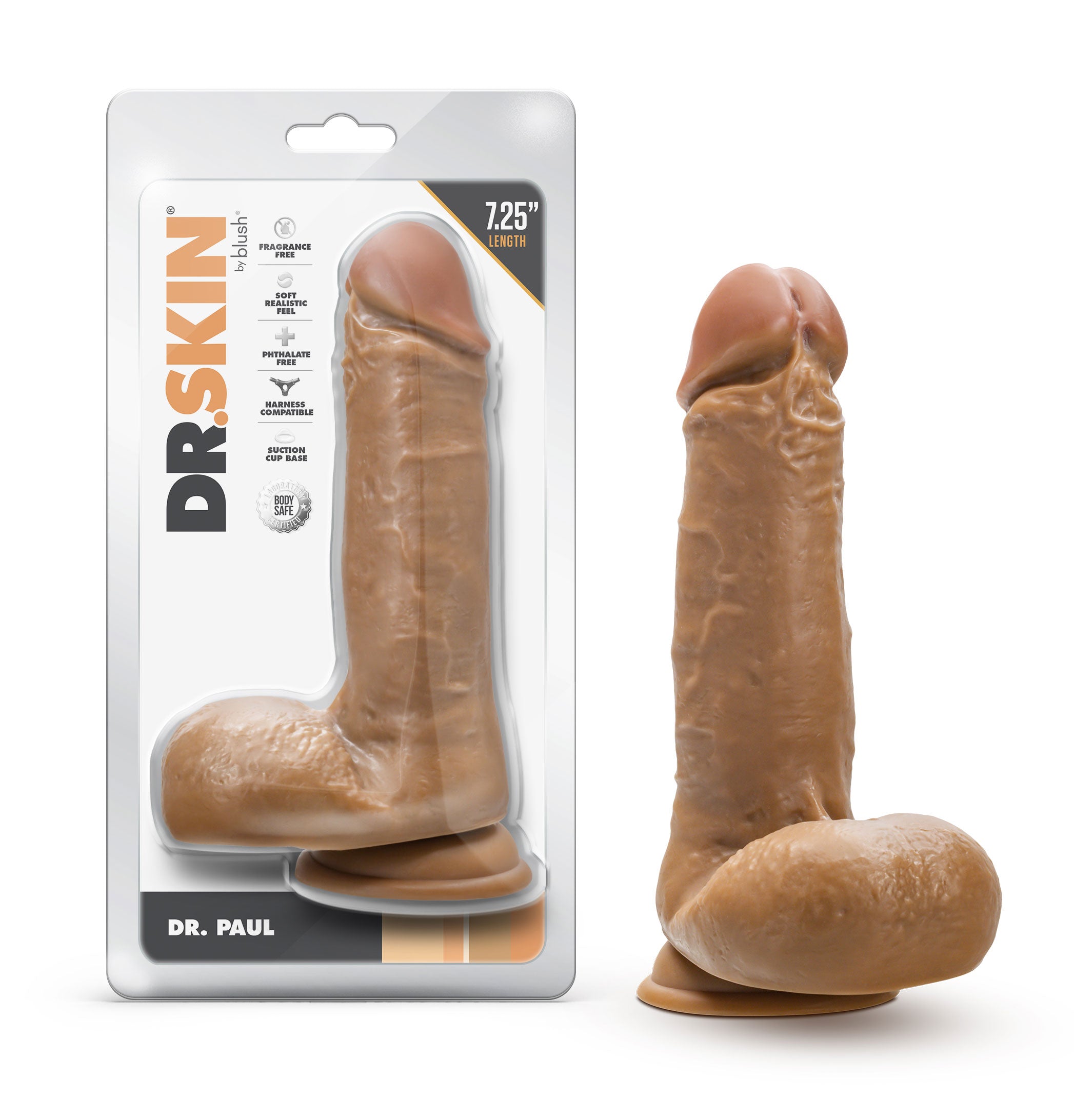 Dr. Skin - Dr. Paul - 7.25 Inch Dildo With Balls - GreatEagleInc