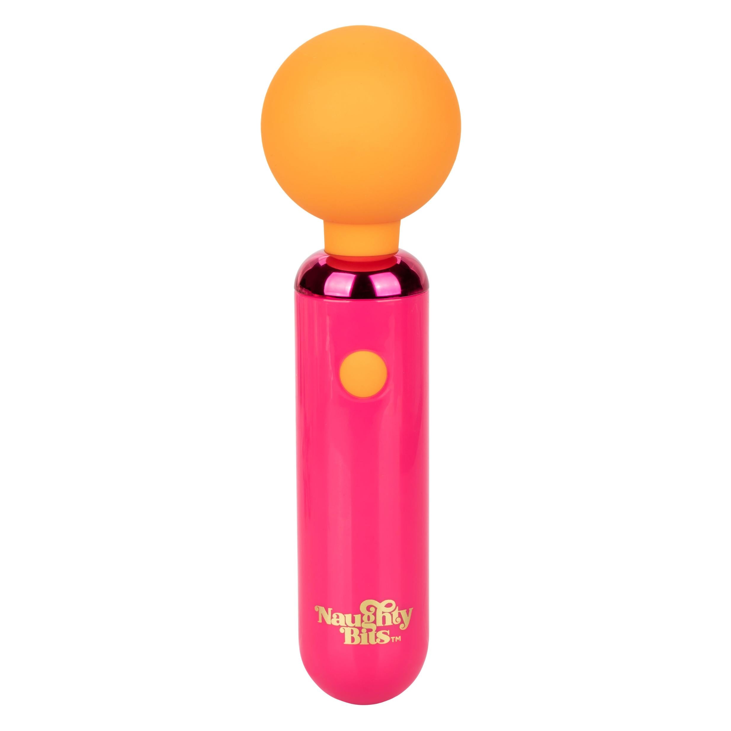 Naughty Bits Home Cumming Queen Vibrating Wand -  Orange/pink - GreatEagleInc