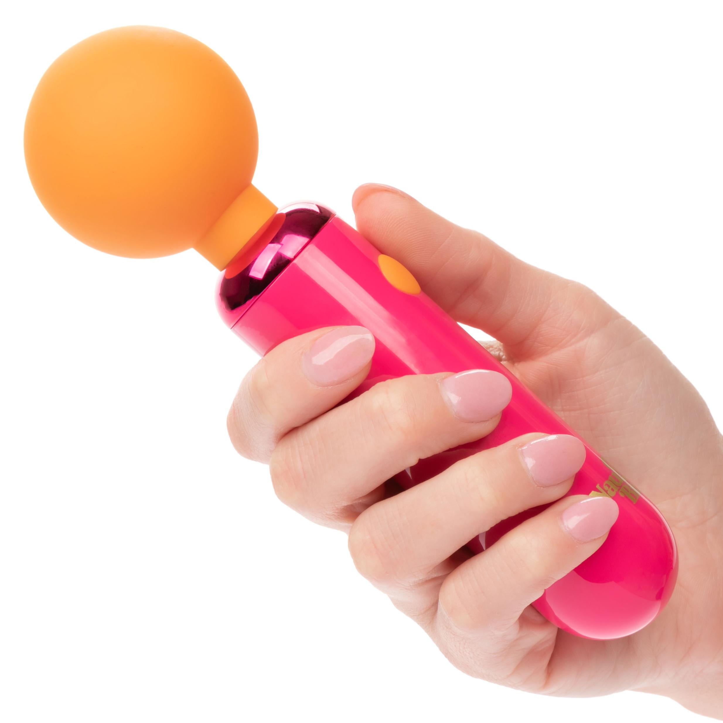Naughty Bits Home Cumming Queen Vibrating Wand -  Orange/pink - GreatEagleInc