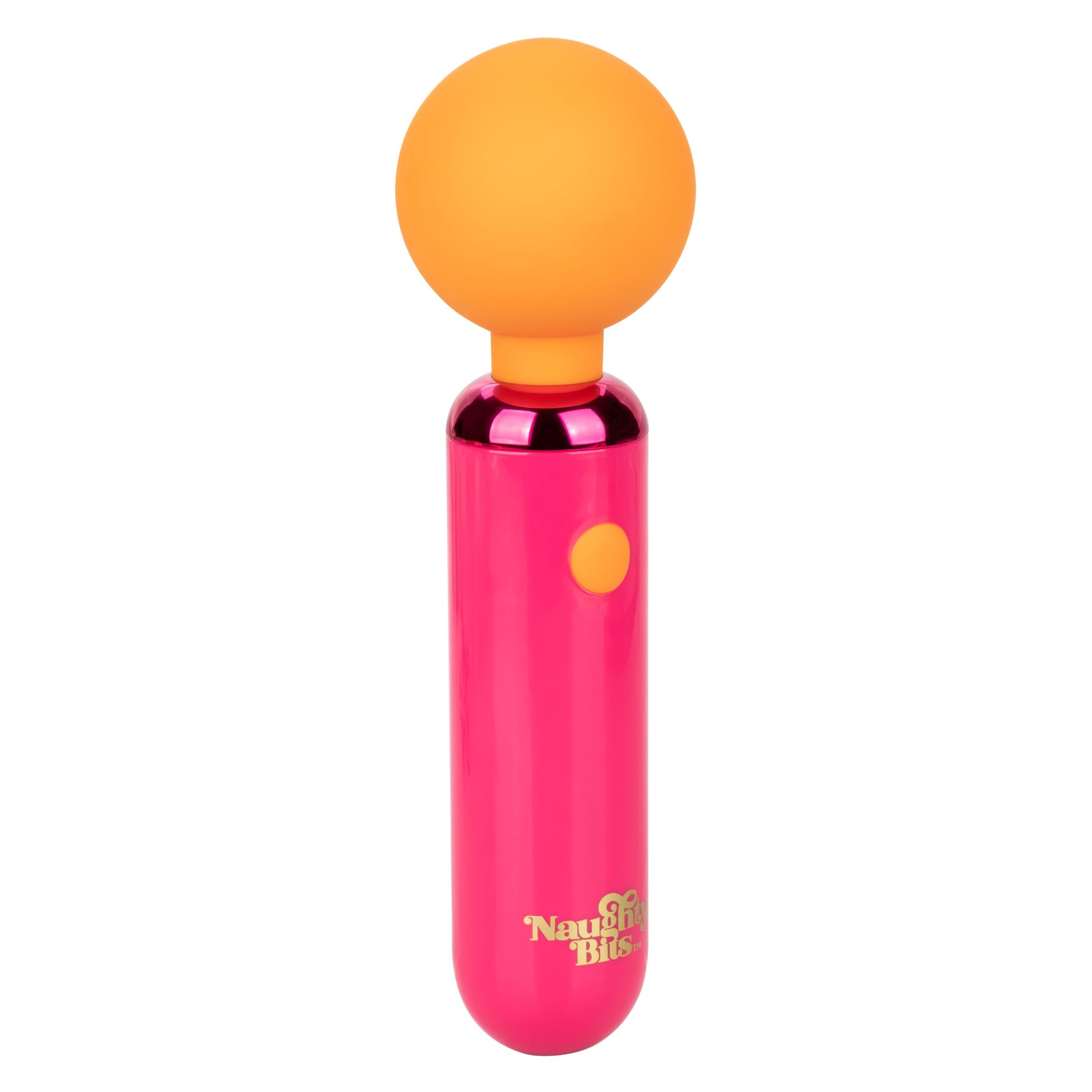 Naughty Bits Home Cumming Queen Vibrating Wand -  Orange/pink - GreatEagleInc
