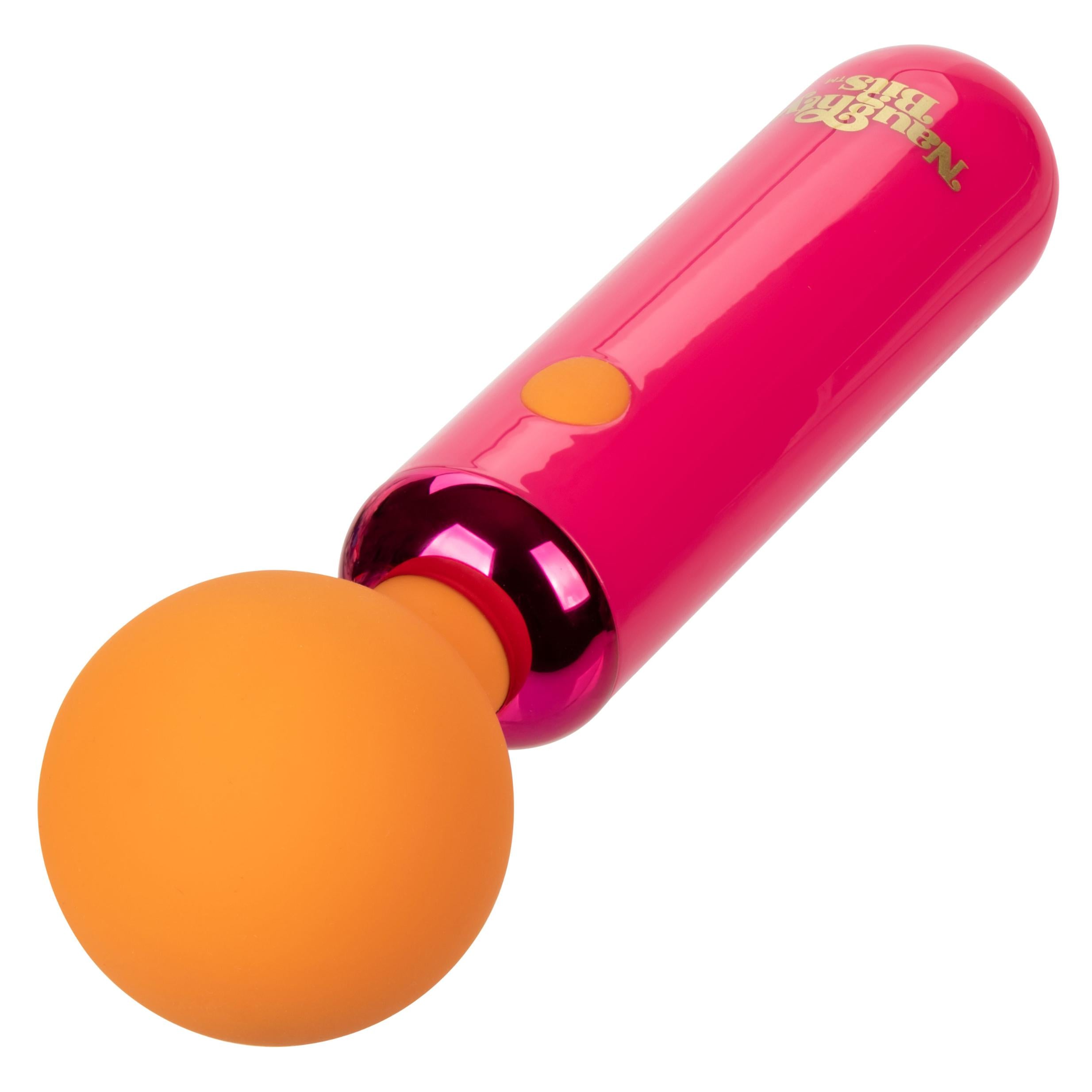Naughty Bits Home Cumming Queen Vibrating Wand -  Orange/pink - GreatEagleInc