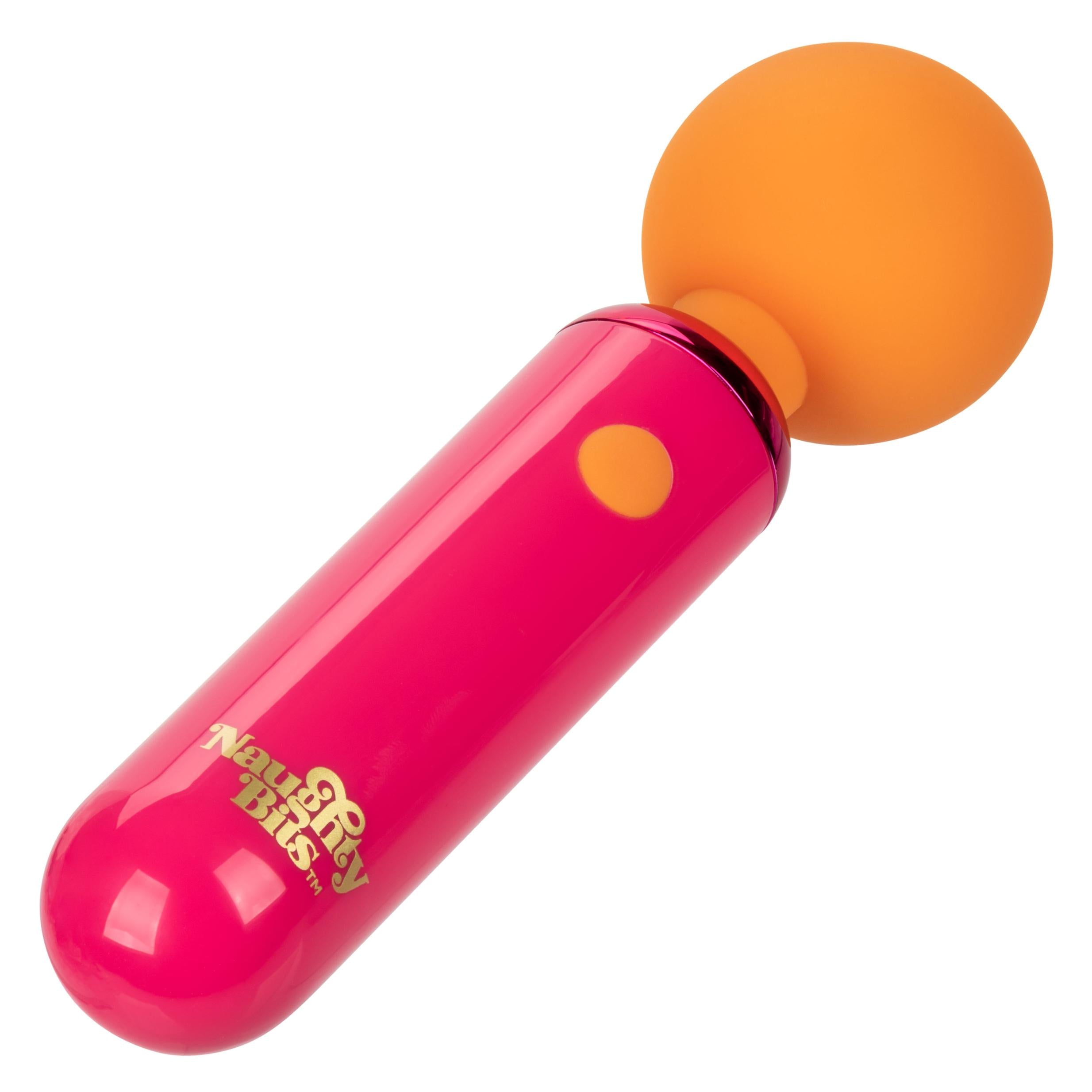 Naughty Bits Home Cumming Queen Vibrating Wand -  Orange/pink - GreatEagleInc