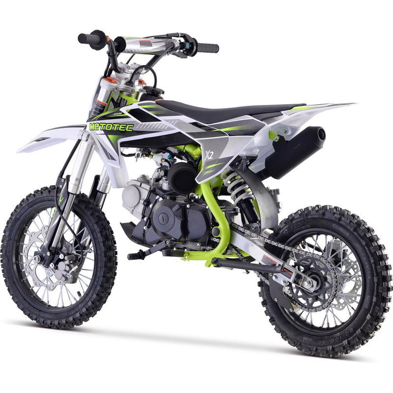 Mototec X2 110cc 4-stroke Gas Dirt Bike Green