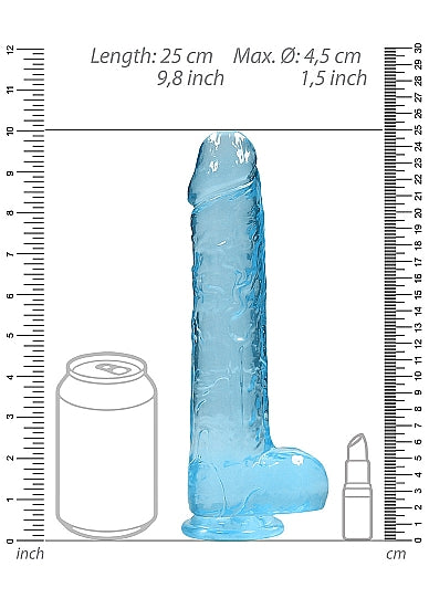 Realrock 9in Realistic Dildo W/ Balls - GreatEagleInc