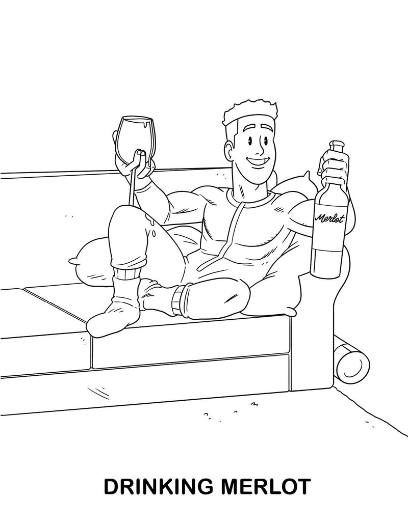 Adults Doing Adult Shit Coloring Book - GreatEagleInc