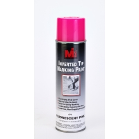 Inverted tip spray paint can, fluorescent pink marking paint #679