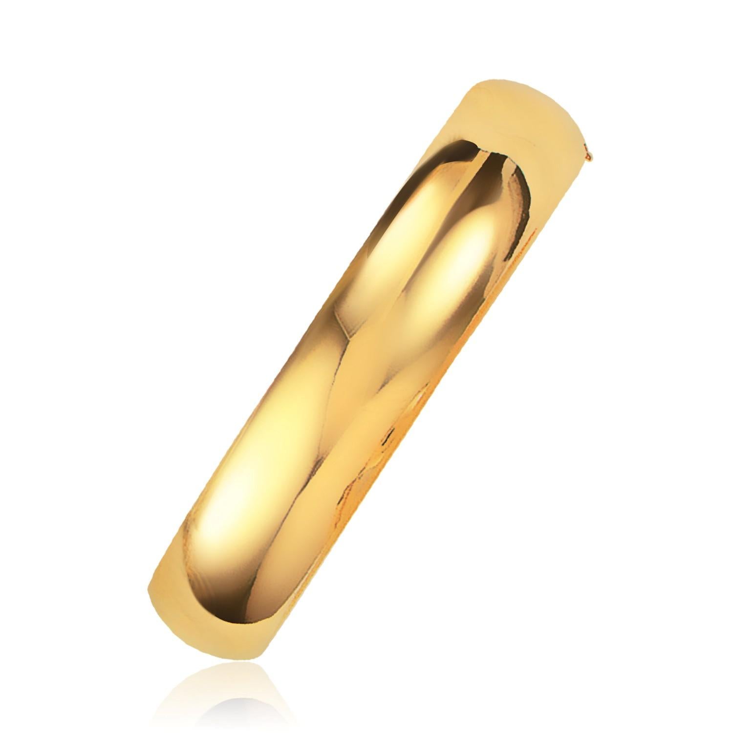 Classic Bangle in 14k Yellow Gold (13.5mm) - 7" - Jewelry