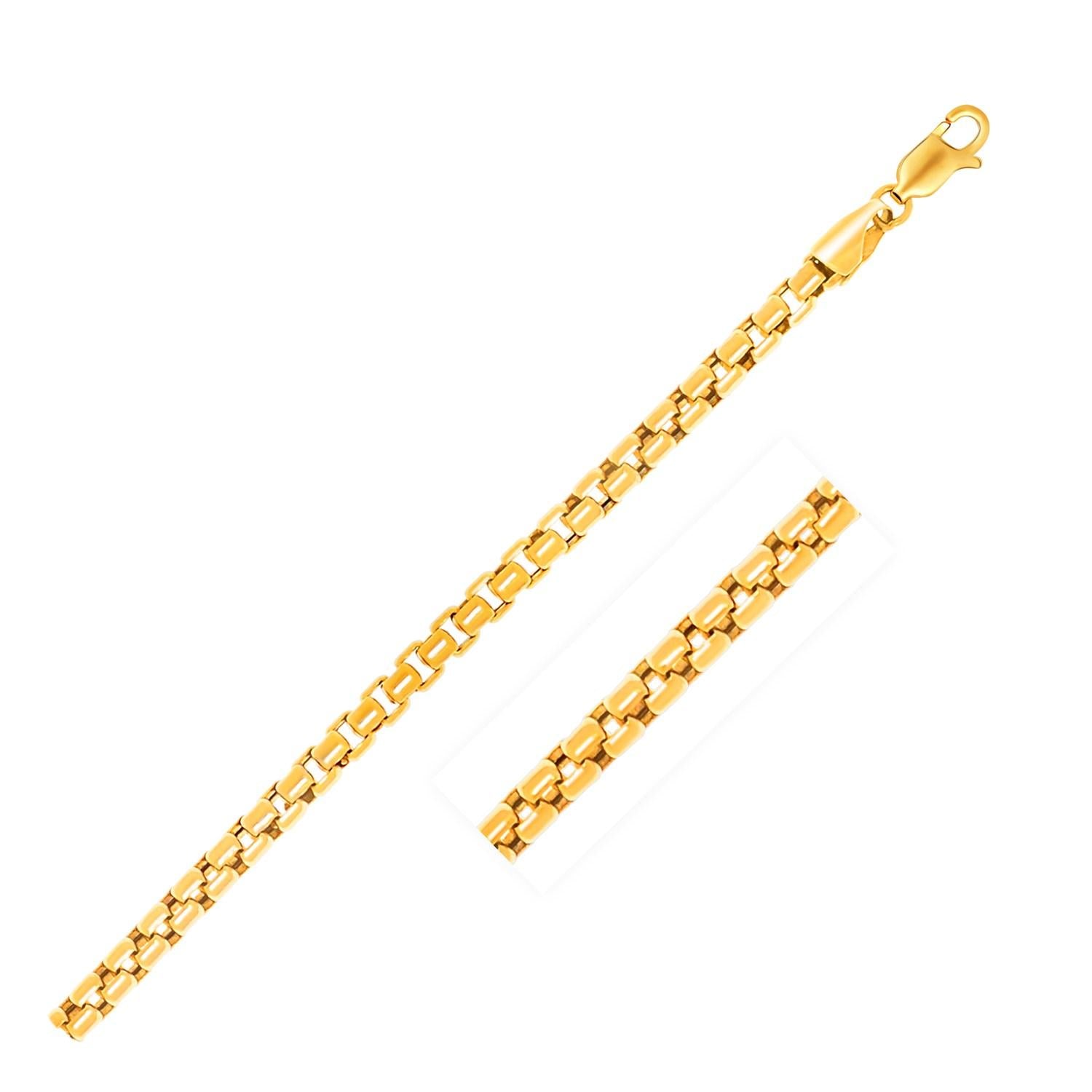 3.4mm 14k Yellow Gold Round Box Chain - 18" - Jewelry