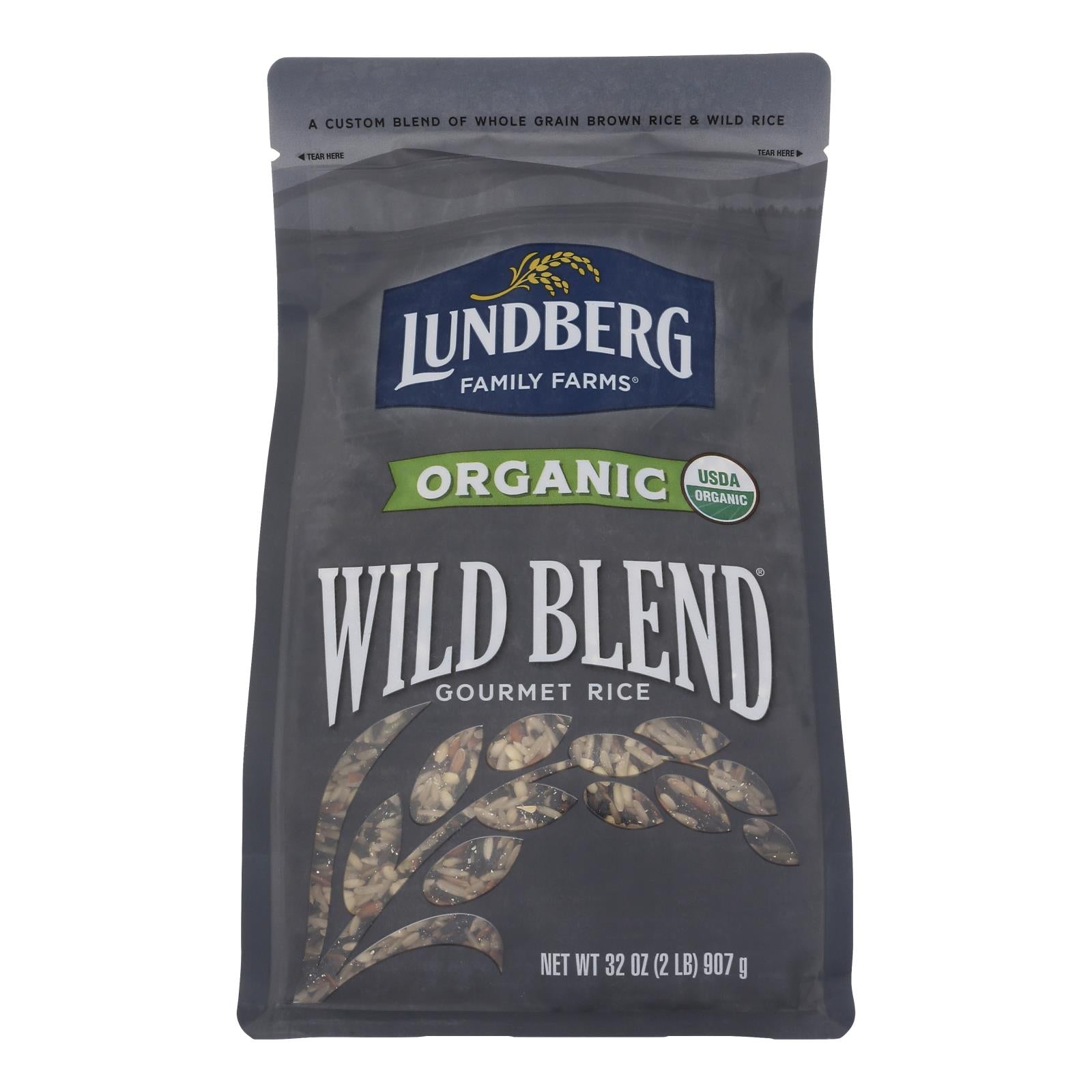 Lundberg Family Farms Organic Rice - Wild Blend - Case Of 6 - 2 Lb. - GreatEagleInc