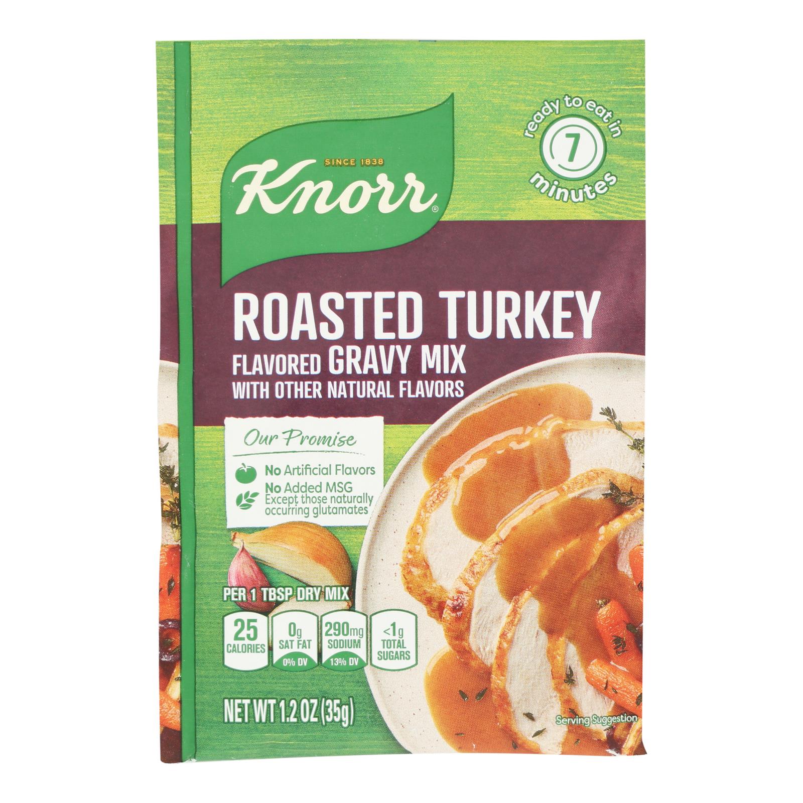 Knorr Gravy Mix - Roasted Turkey Flavored - 1.2 Oz - Case Of 12 - GreatEagleInc