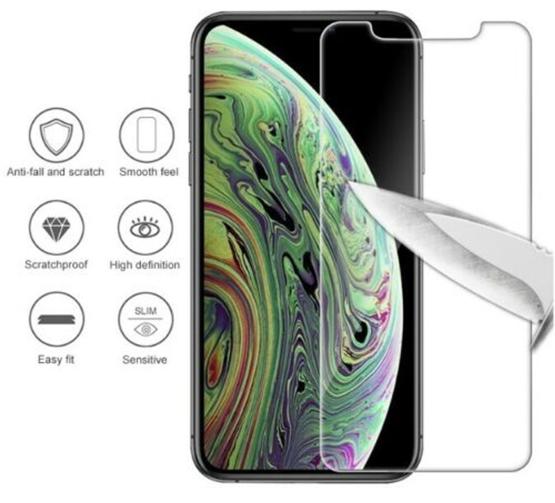 3-pack tempered glass screen protector for iPhone XS with edge fit