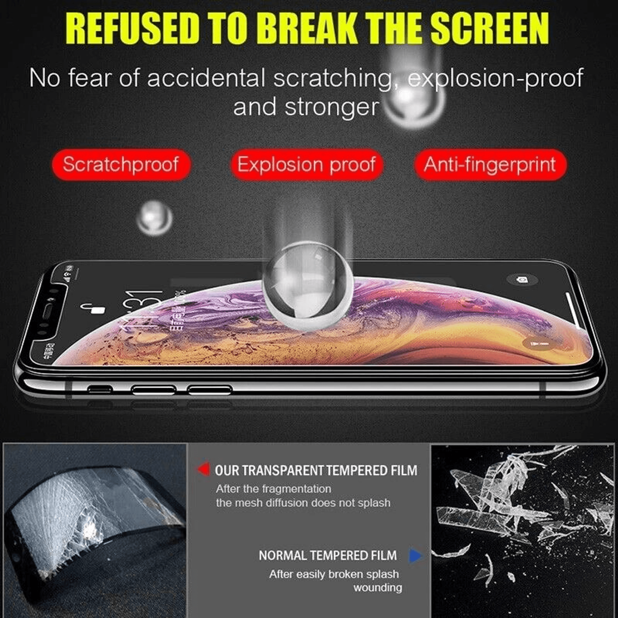3pcs For iPhone 12 Pro max iPhone 12 Pro Tempered Glass Screen Protector - Device Accessories | CN, Device Accessories,…