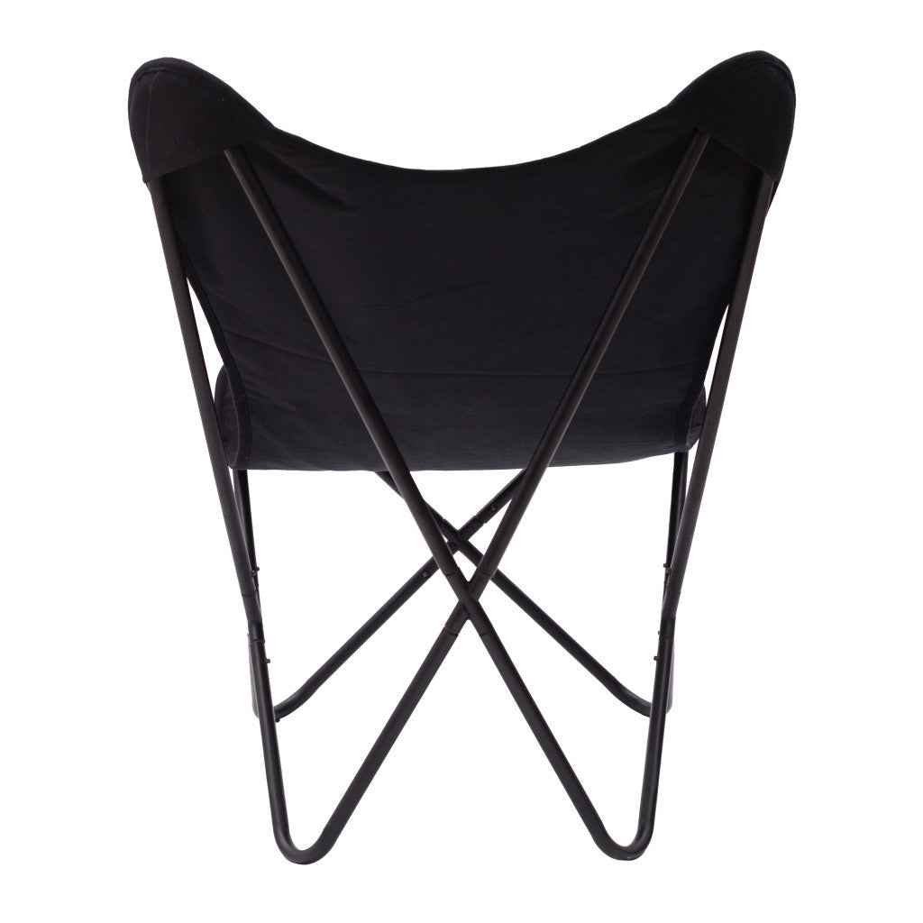 26" Black Tropical Butterfly Chair
