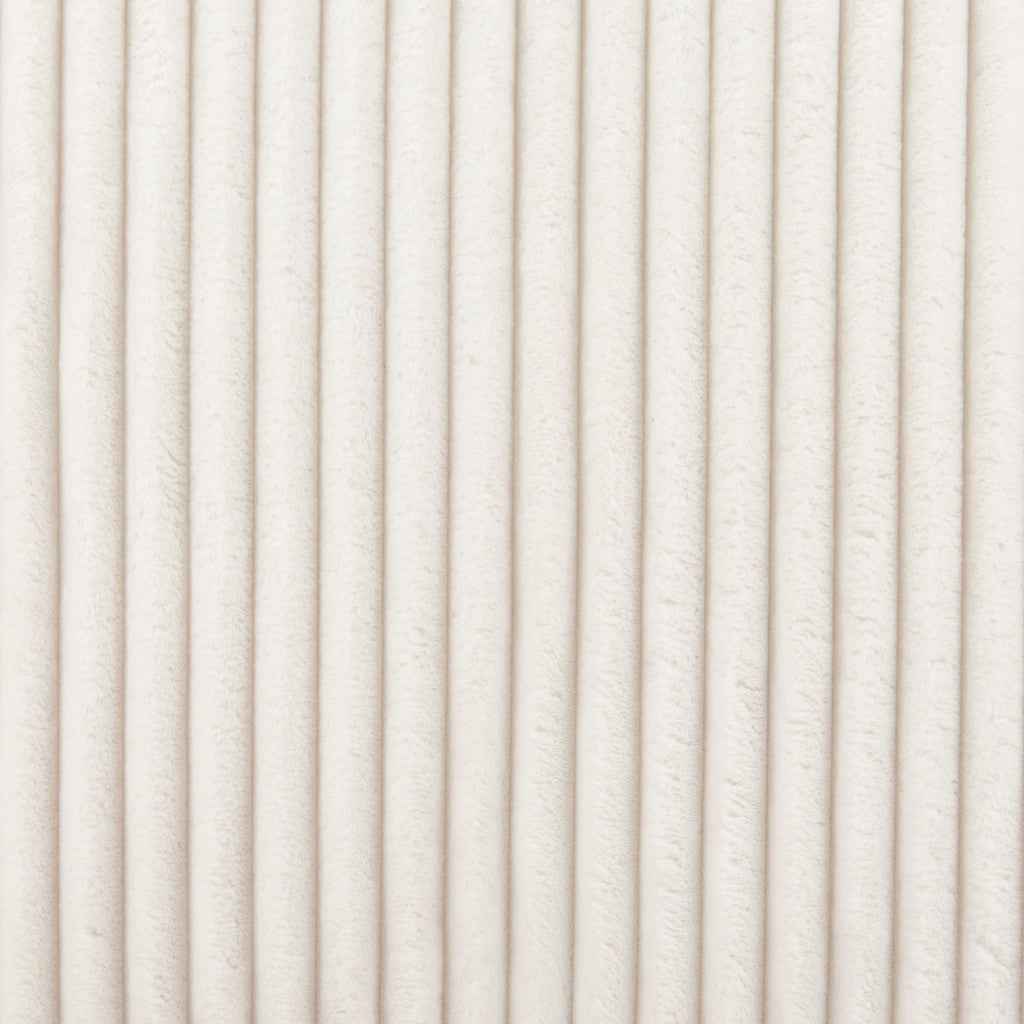 26" White Corduroy And Upholstered Lounge Chair