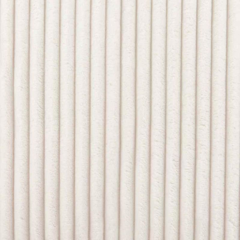 26" White Corduroy And Upholstered Lounge Chair