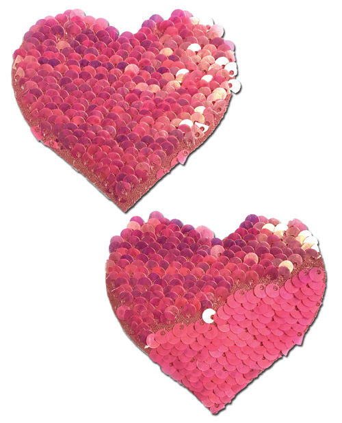 Pastease Rainbow & Silver Glitter Color Changing Sequin Heart