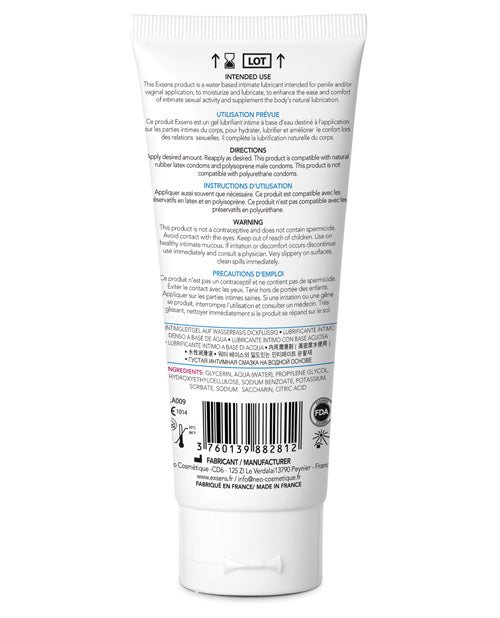 Exsens Of Paris Flavored Waterbased Lubricant - Raspberry