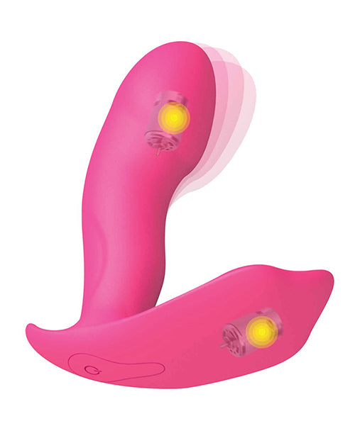 Dorcel Secret Clit Dual Stim Heating And Voice Control - Pink - GreatEagleInc