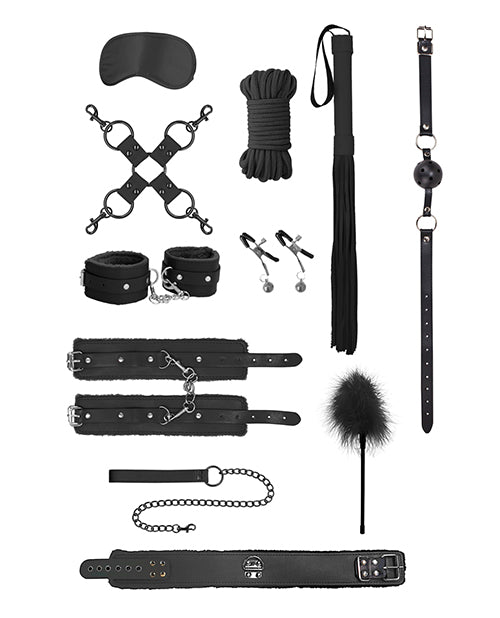 Shots Ouch Intermediate Bondage Kit - Black - GreatEagleInc