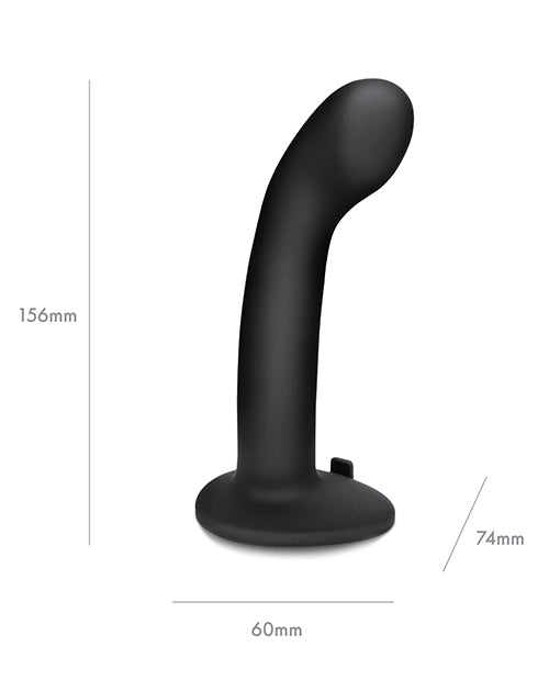 Pegasus 6" Rechargeable P-spot G-spot Peg W/adjustable Harness & Remote Set - Black - GreatEagleInc