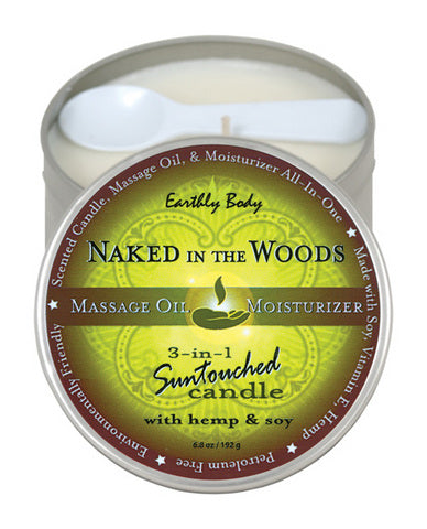 Candle 3 In 1 Naked In The Woods 6.8 Oz - GreatEagleInc