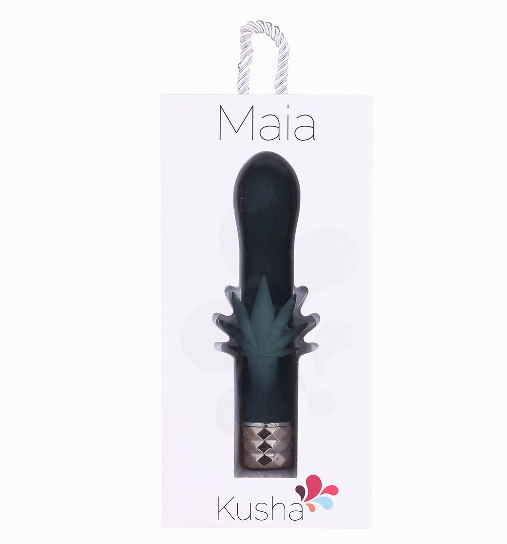Kusha 10 Function Rechargeable Silicone Cannabis Rabbit - Adult Products