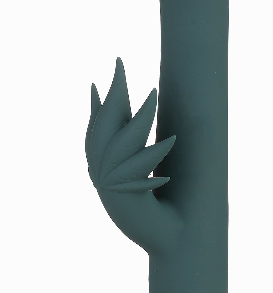 Kusha 10 Function Rechargeable Silicone Cannabis Rabbit - Adult Products
