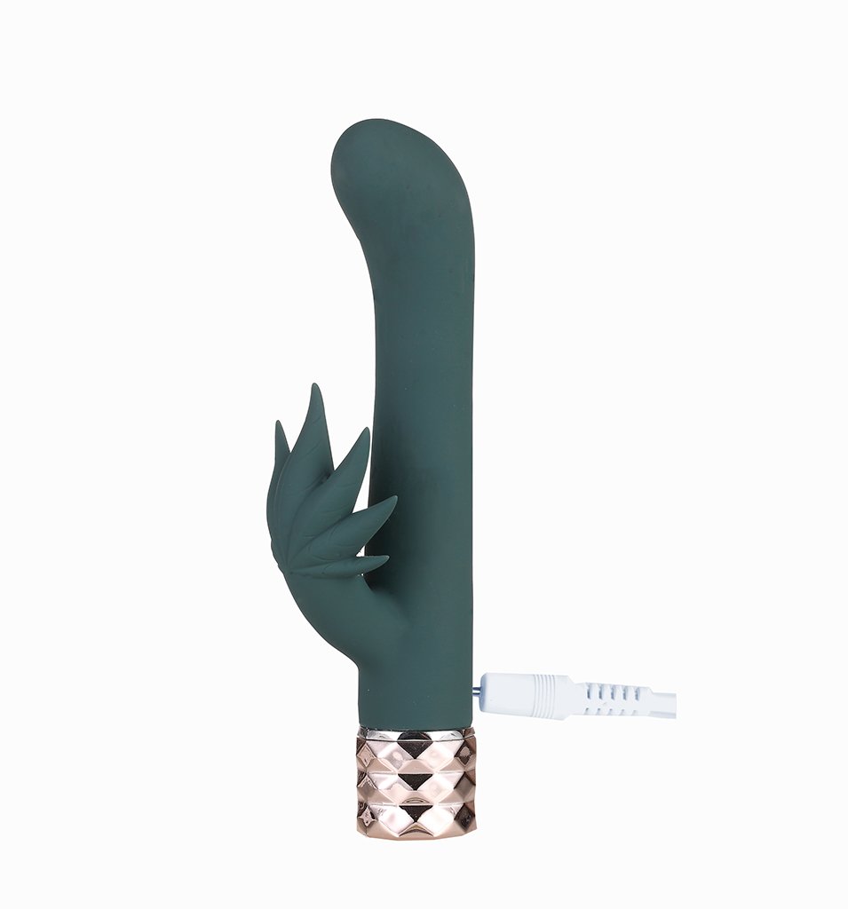 Kusha 10 Function Rechargeable Silicone Cannabis Rabbit - Adult Products