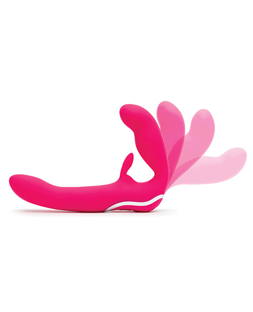 Happy Rabbit Strapless Strap On Rabbit Vibe - Pink - GreatEagleInc
