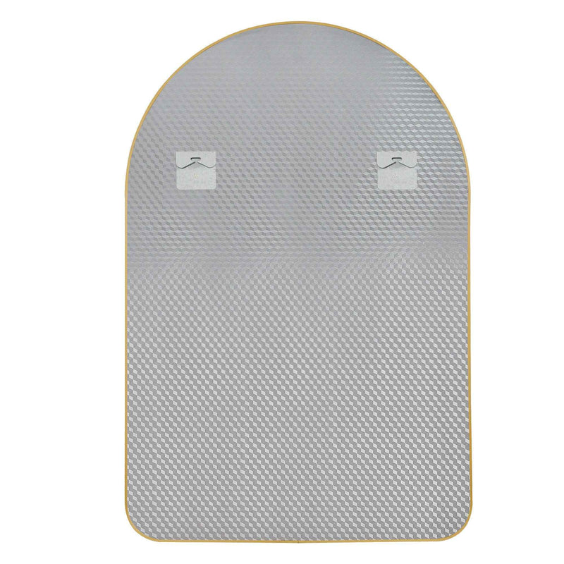 39" Gold Arch Metal Framed Bathroom Vanity Mirror