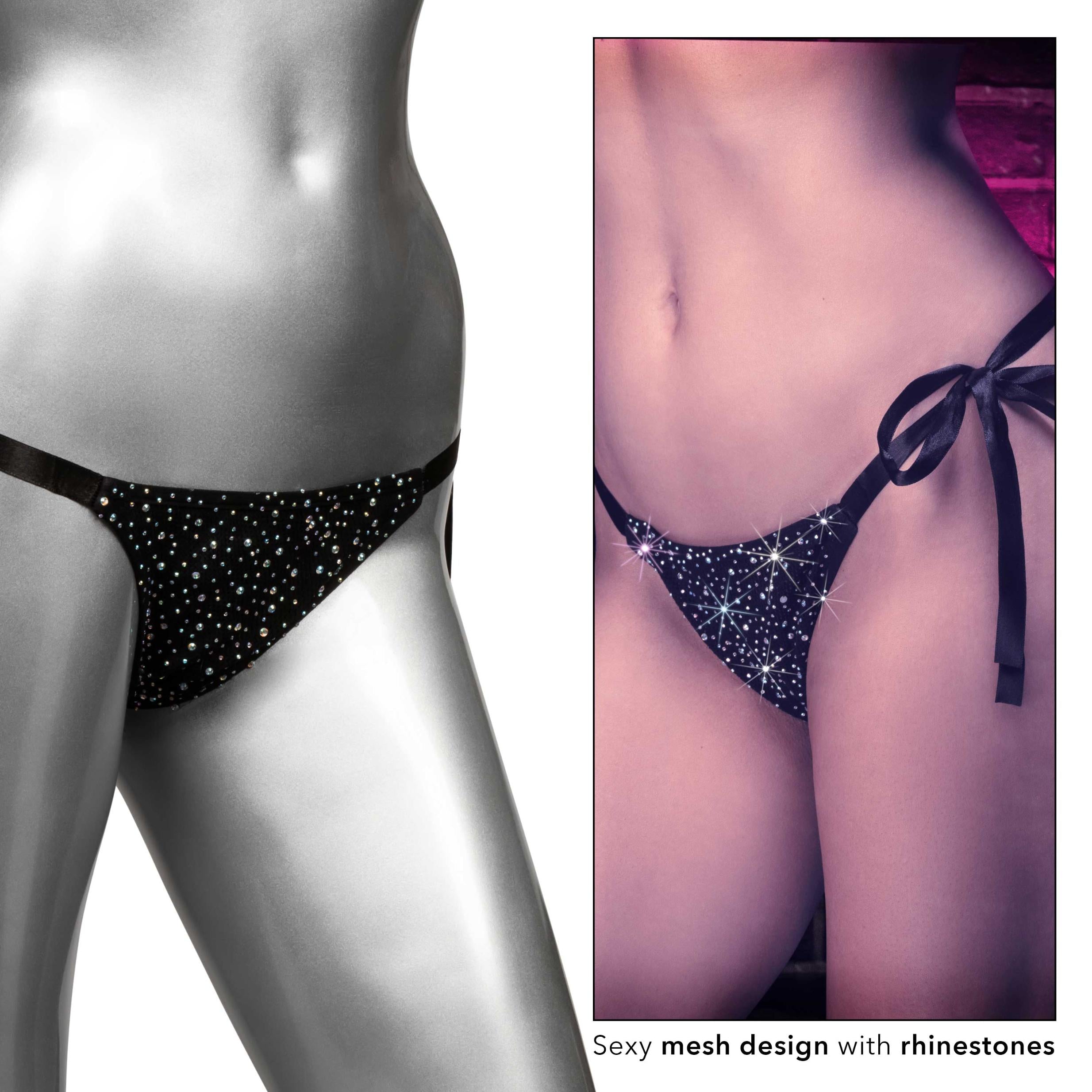 Radiance Side-Tie Panties - Black - GreatEagleInc