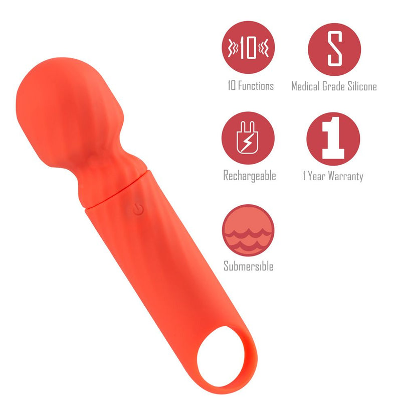 Dolly Silicone Mini Wand Rechargeable - GreatEagleInc