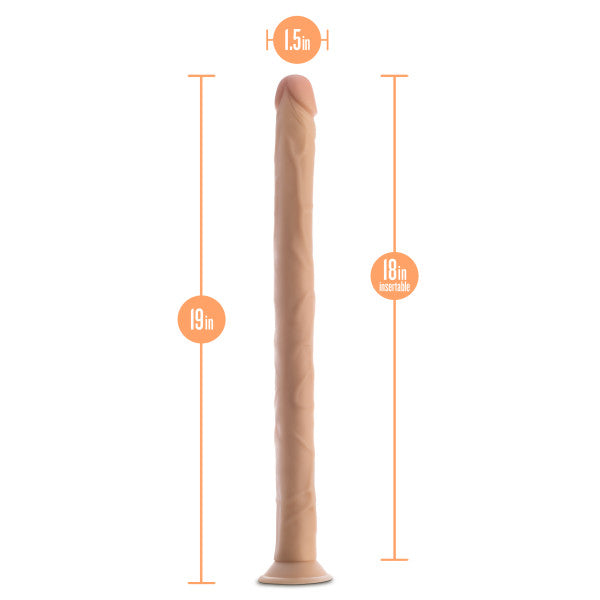 Dr Skin 19in Dildo Beige - GreatEagleInc