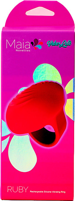 Ruby Rechargeable Vibrating Ring - GreatEagleInc