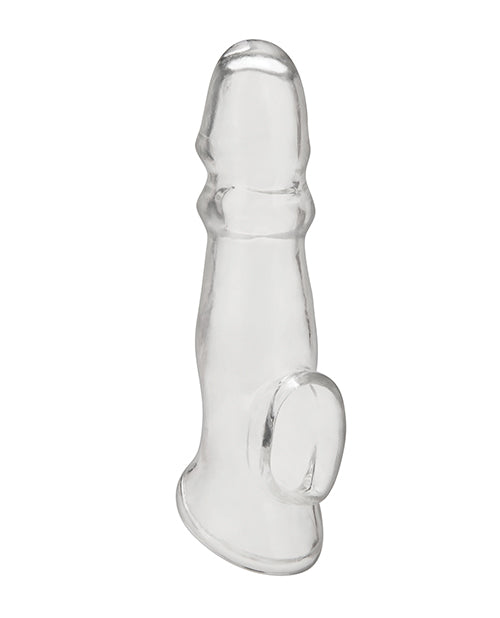 Blue Line C & B 6.75" Girthy Penis Enhancing Sleeve Extension - Clear - GreatEagleInc