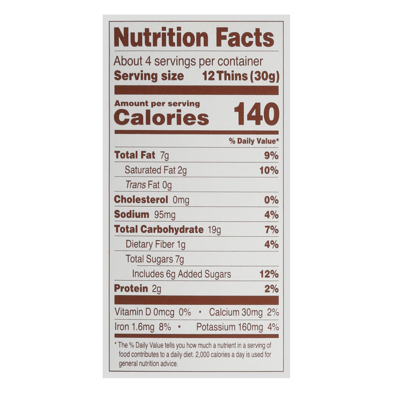 Simple Mills - Sweet Thins Chocolate Brownie - Case Of 6-4.25 Oz - GreatEagleInc