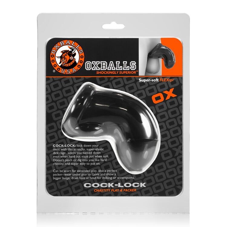 Cock-lock Chastity Atomic Jock Black - GreatEagleInc