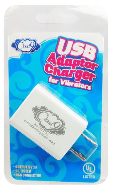 (d) Cloud 9 Usb 1 Port Adapter Charger For Vibrators - GreatEagleInc