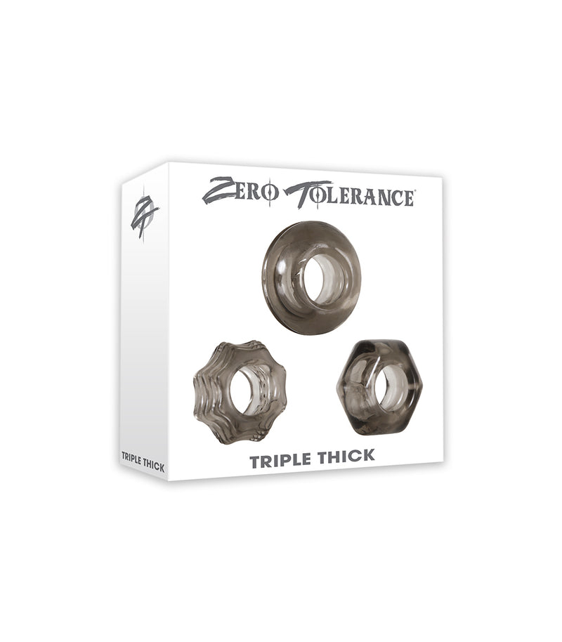 Zero Tolerance Triple Thick Cock Ring Trio - GreatEagleInc