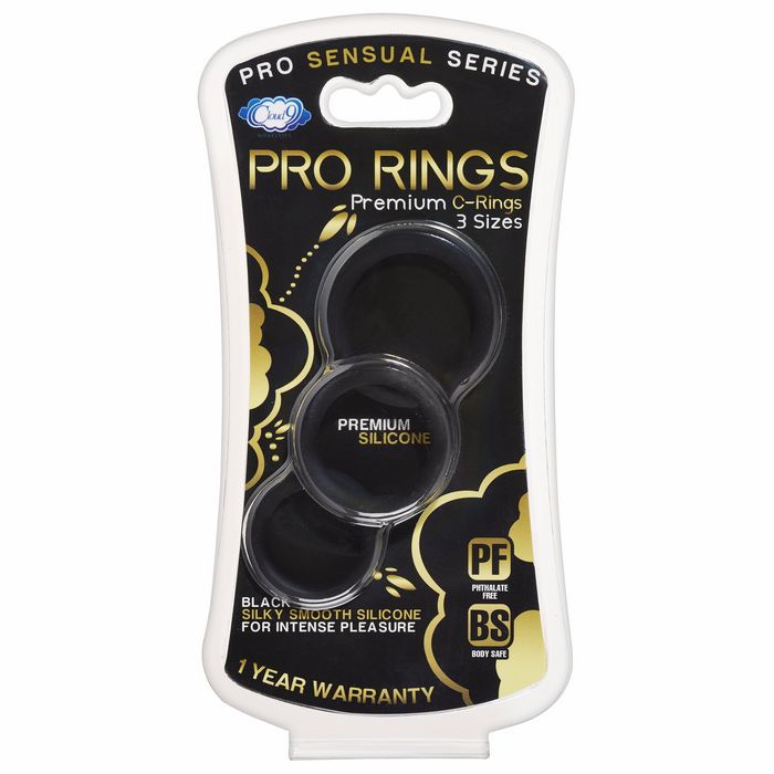 Cloud 9 Pro Sensual Silicone Cock Ring 3 Pack - GreatEagleInc